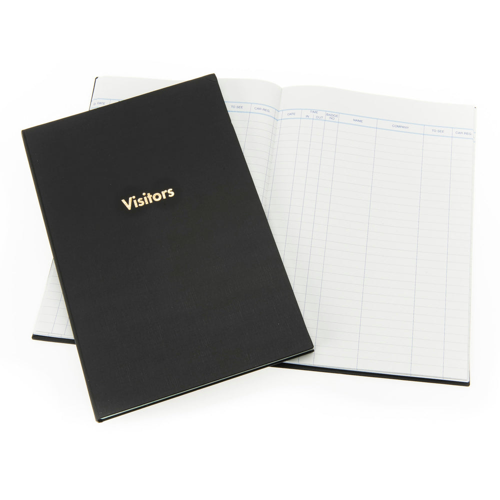 Guildhall Company Visitors Book A4 160 Pages Black T253Z