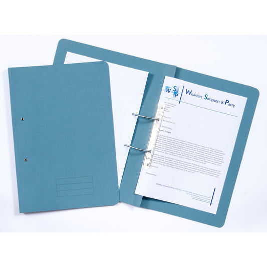 Exacompta Transfer File Manilla Foolscap Blue 285gsm (Pack 25) TFM-BLUZ - NWT FM SOLUTIONS - YOUR CATERING WHOLESALER