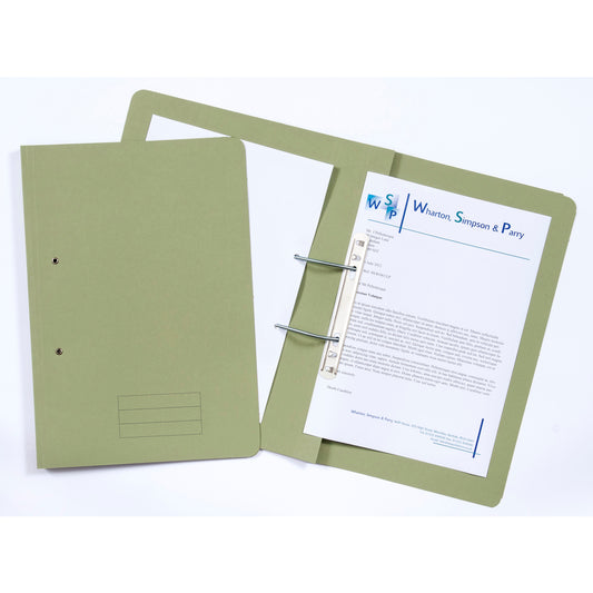 Exacompta Transfer File Manilla Foolscap Green 285gsm (Pack 25) TFM-GRNZ - NWT FM SOLUTIONS - YOUR CATERING WHOLESALER