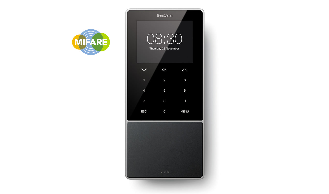TimeMoto TM-818 SC MiFare Touch RFID PIN Registration 125-0635 - NWT FM SOLUTIONS - YOUR CATERING WHOLESALER