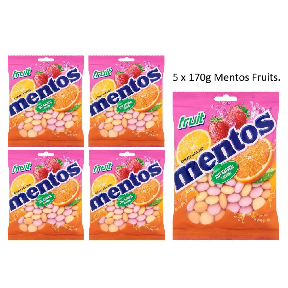 Mentos Fruit Bag 175g - NWT FM SOLUTIONS - YOUR CATERING WHOLESALER