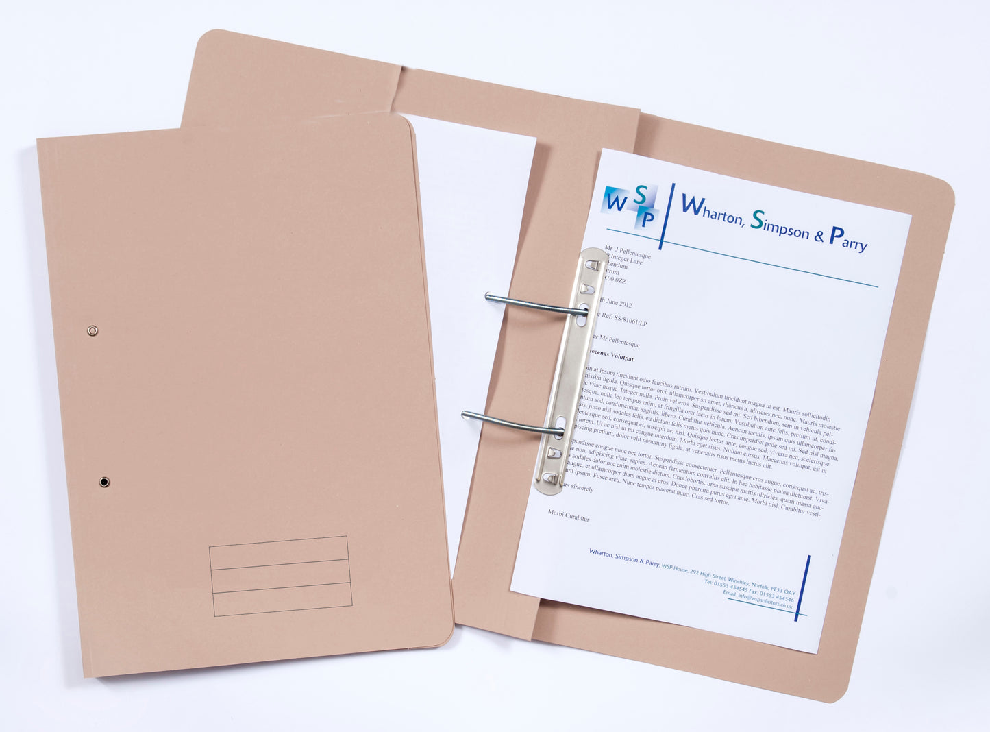 Exacompta Pocket Spring File Manilla Foolscap 285gsm Bluff (Pack 25) - TPFM-BUFZ - NWT FM SOLUTIONS - YOUR CATERING WHOLESALER