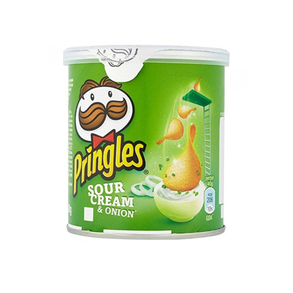 Pringles Sour Cream & Onion Crisps 12x40g - NWT FM SOLUTIONS - YOUR CATERING WHOLESALER