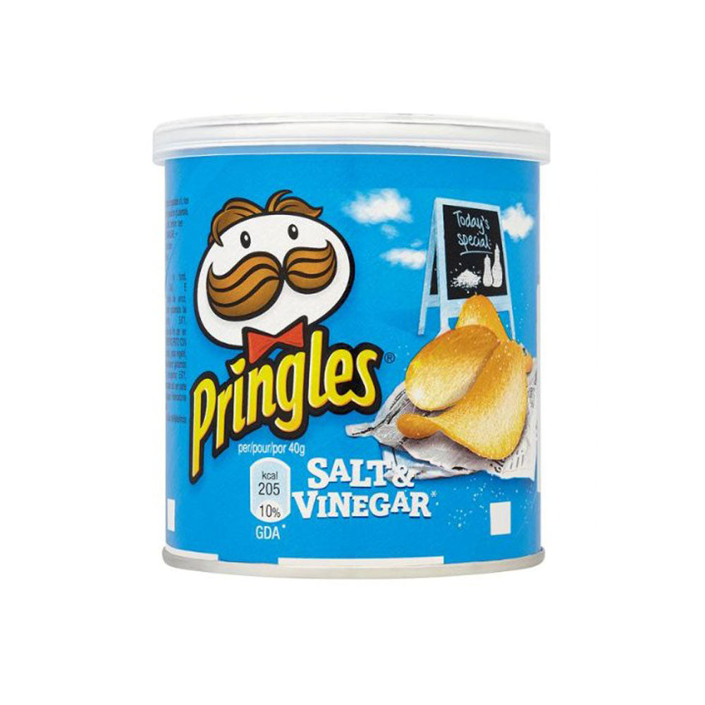 Pringles Salt & Vinegar Crisps 12x40g - NWT FM SOLUTIONS - YOUR CATERING WHOLESALER