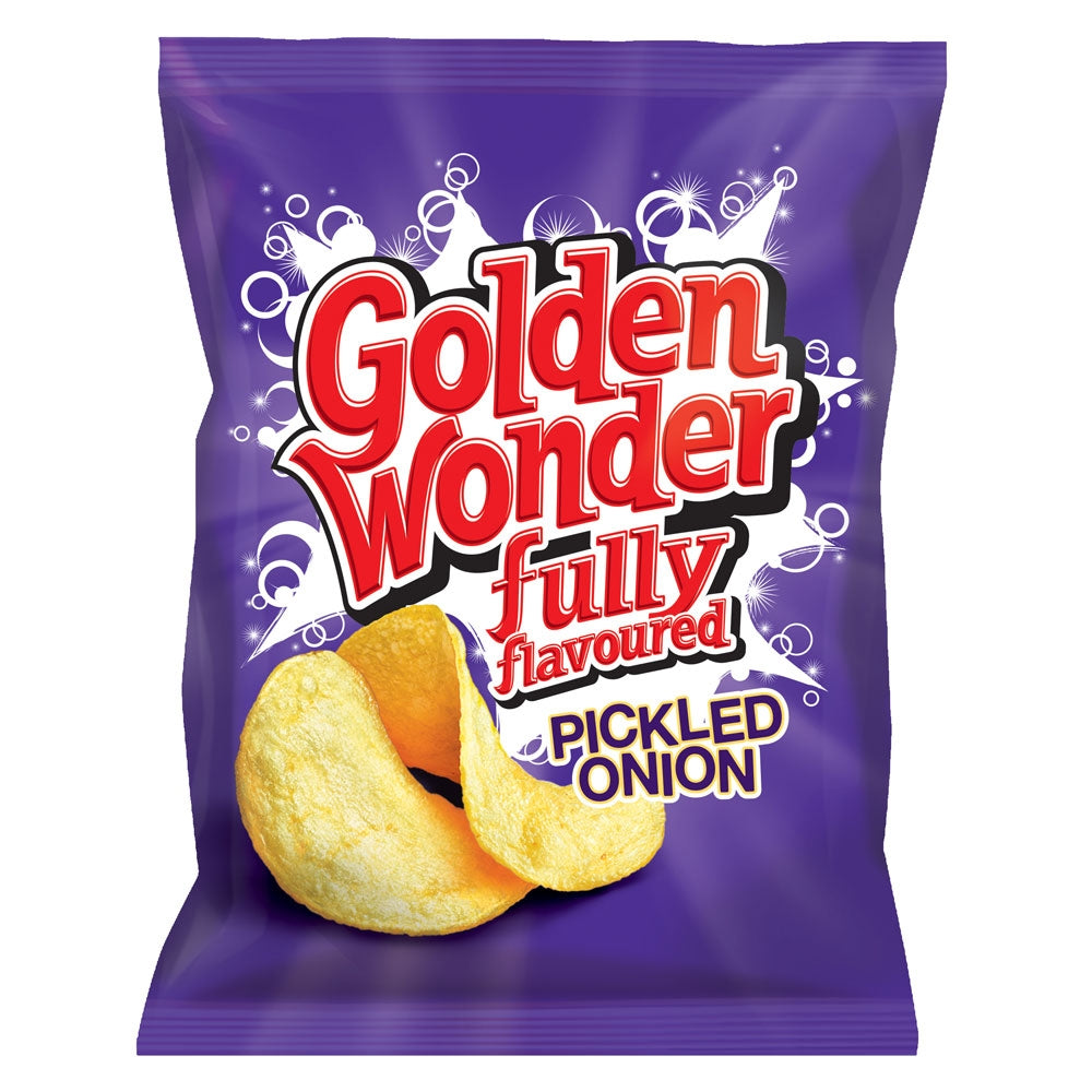 Golden Wonder Crisps Pickled Onion Pack 32's