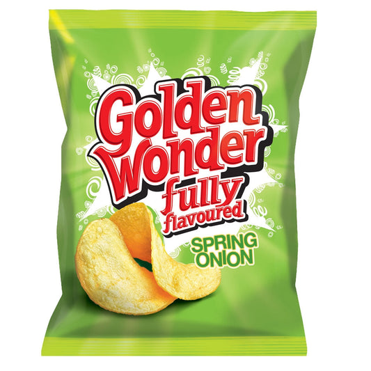 Golden Wonder Crisps Spring Onion Pack 32's - NWT FM SOLUTIONS - YOUR CATERING WHOLESALER