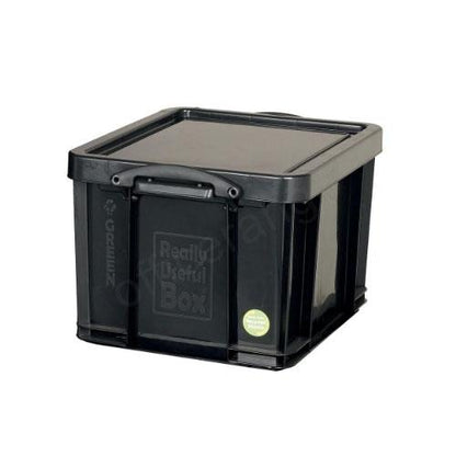 Really Useful Black Plastic Storage Box 42 Litre - NWT FM SOLUTIONS - YOUR CATERING WHOLESALER