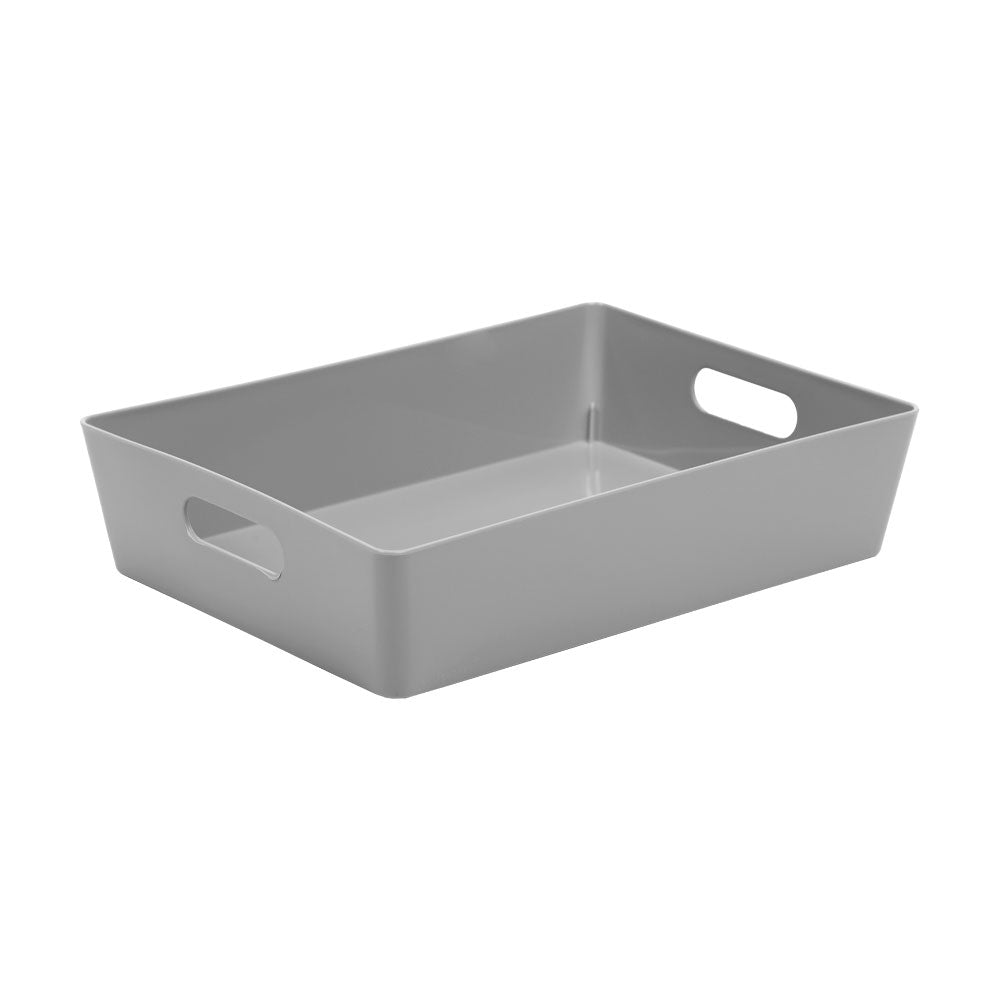 Wham Grey Rectangular Studio Basket 5.01 6 Litre