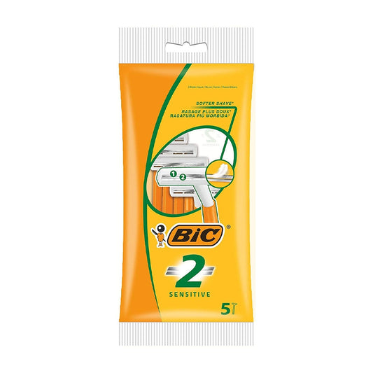 Bic 2 Sensitive Razor Pack 5's - NWT FM SOLUTIONS - YOUR CATERING WHOLESALER