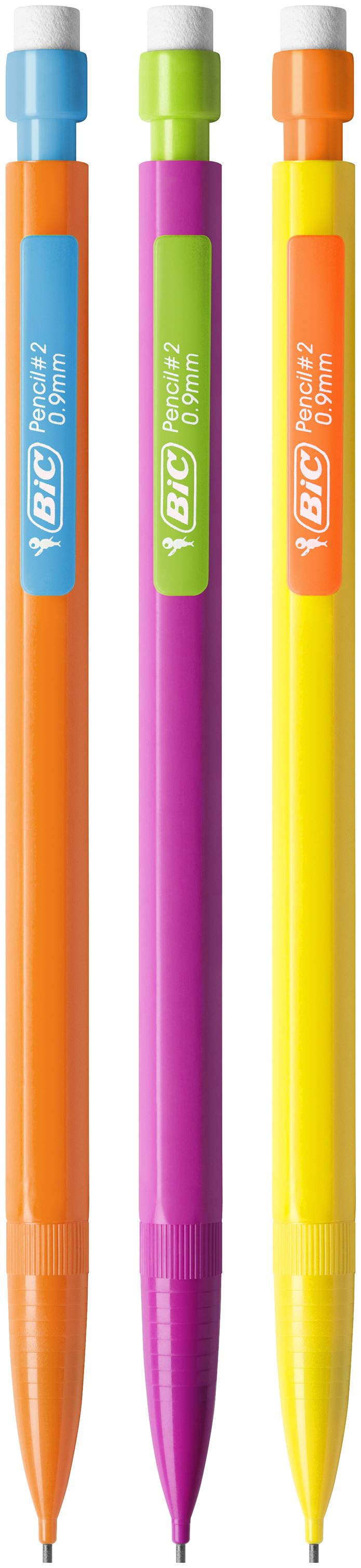 Bic Matic Strong Mechanical Pencil HB 0.9mm Lead Assorted Colour Barrel (Pack 12) - 892271