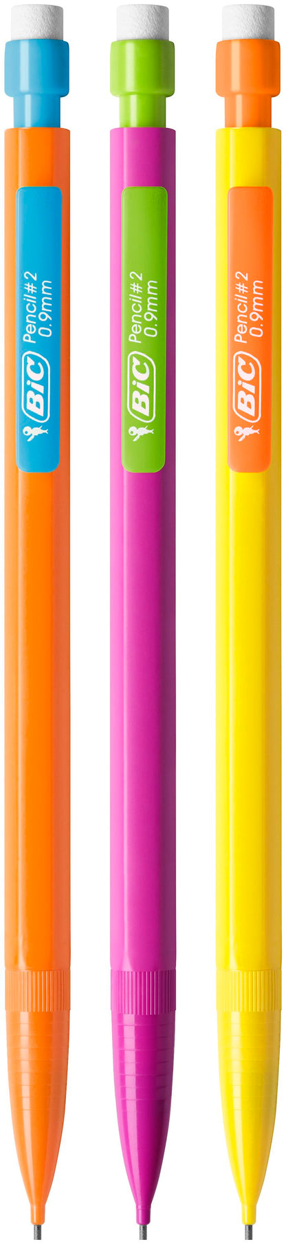 Bic Matic Strong Mechanical Pencil HB 0.9mm Lead Assorted Colour Barrel (Pack 12) - 892271