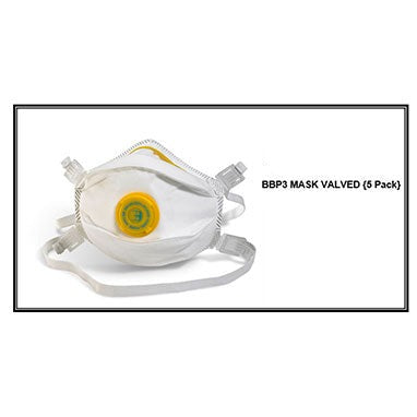 Beeswift BBP3 Valved Mask Pack 5's - NWT FM SOLUTIONS - YOUR CATERING WHOLESALER