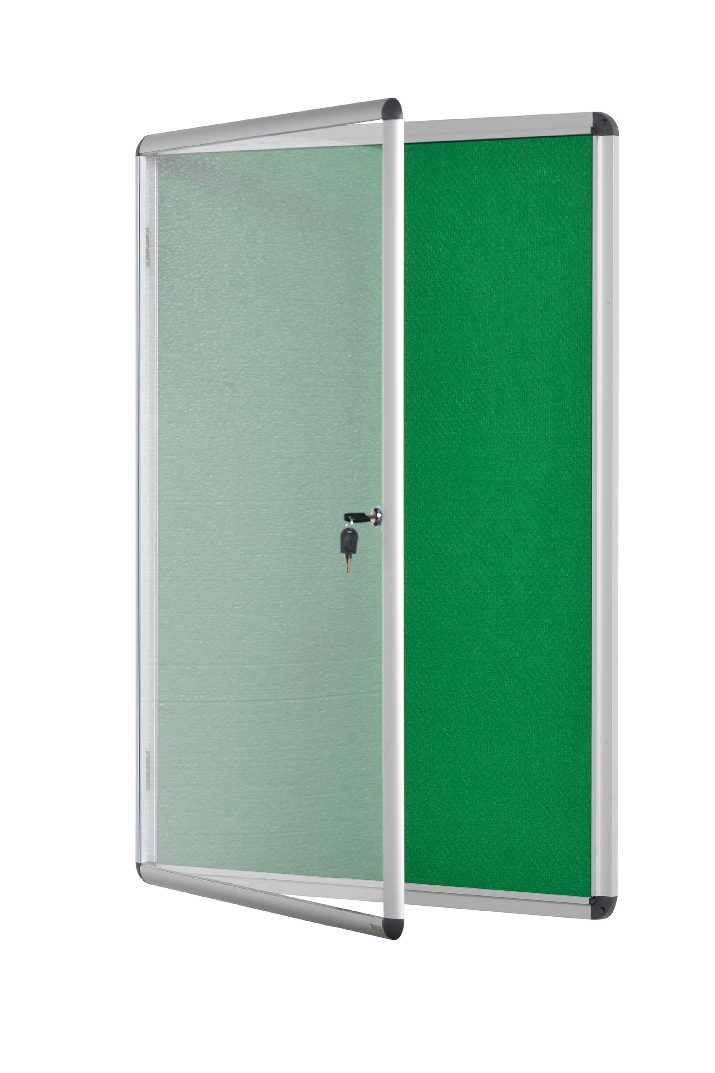 Bi-Office Enclore Green Felt Lockable Noticeboard Display Case 20 x A4 1160x1288mm - VT740102150