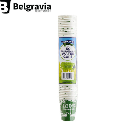 Belgravia Bio CaterPack 6oz Water Cups Pack 50's - NWT FM SOLUTIONS - YOUR CATERING WHOLESALER