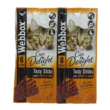 Webbox Cats Tasty Sticks Turkey & Lamb 6 Pack - NWT FM SOLUTIONS - YOUR CATERING WHOLESALER