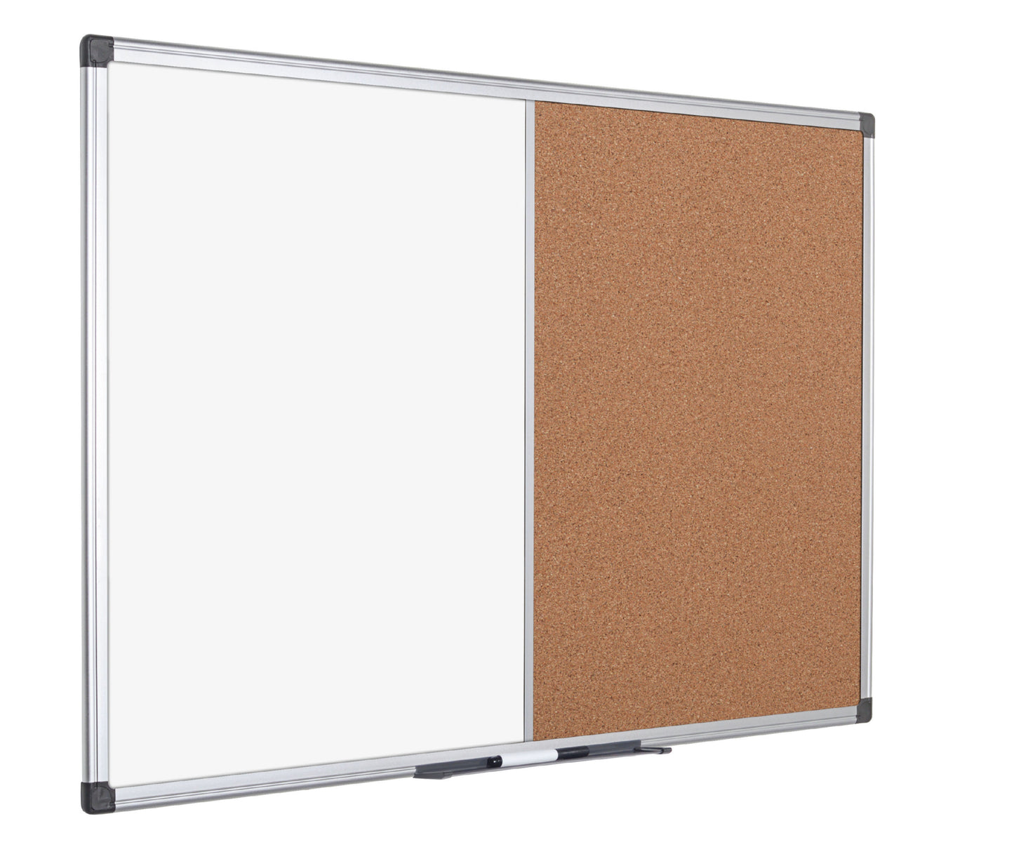 Bi-Office Maya Combination Board Cork/Non Magnetic Whiteboard Aluminium Frame 600x900mm - XA0302170