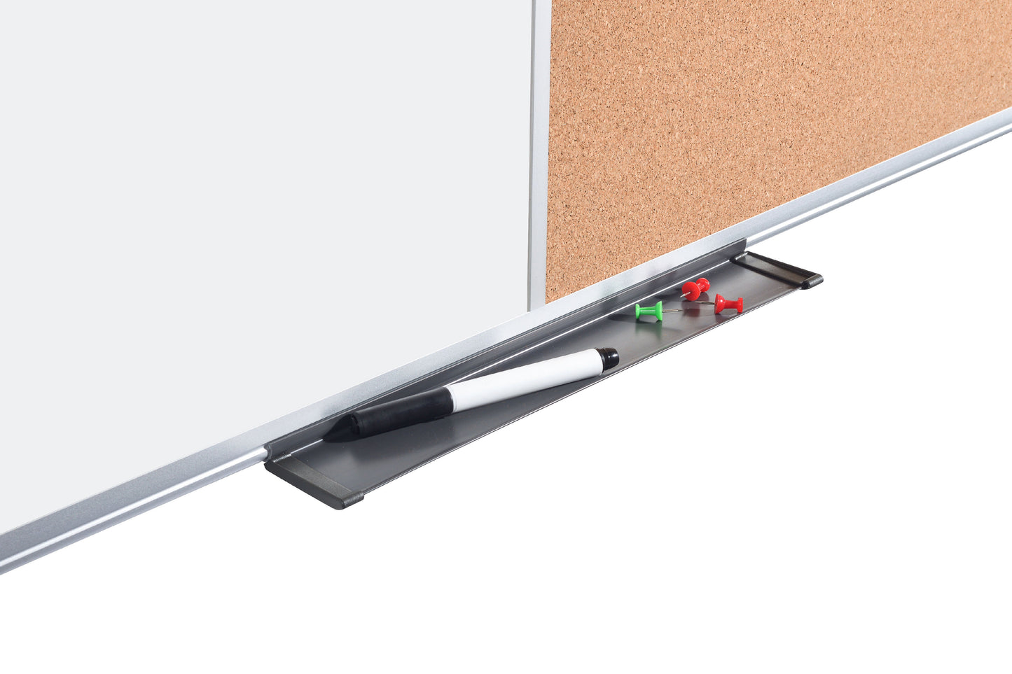 Bi-Office Maya Combination Board Cork/Magnetic Whiteboard Aluminium Frame 900x600mm - XA0303170