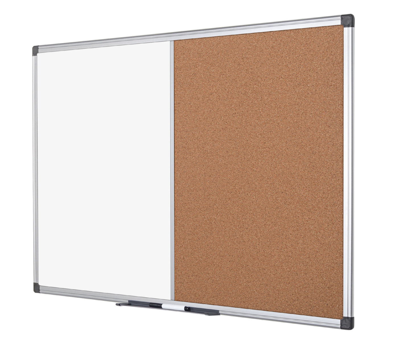 Bi-Office Maya Combination Board Cork/Non Magnetic Whiteboard Aluminium Frame 1200x900mm - XA0502170