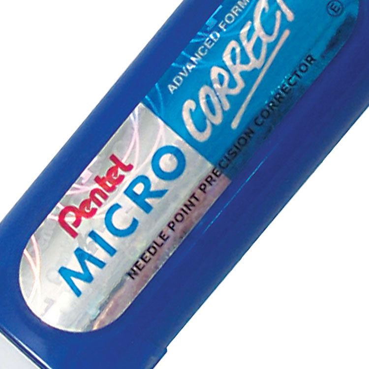 Pentel Micro Correct Precision Tip Correction Fluid Pen White (Pack 12) - ZL31-W