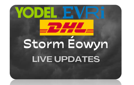 Storm Éowyn Delivery Updates : High winds disrupting deliveries.