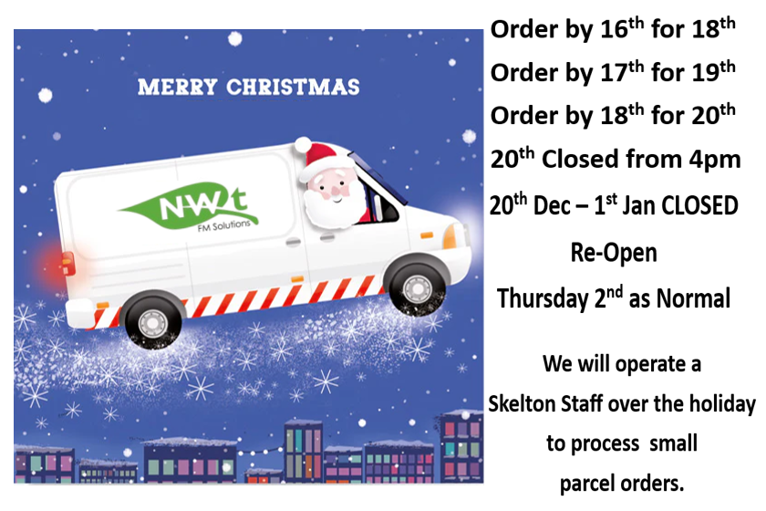 Christmas Opening Hours NWT