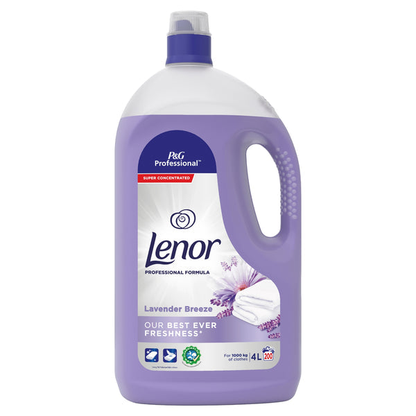 Lenor Fabric Conditioner LAVENDER & LILLY BREEZE  Professional 4L