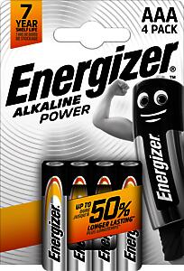 ENERGIZER ALK POWER AAA BATT 4PK