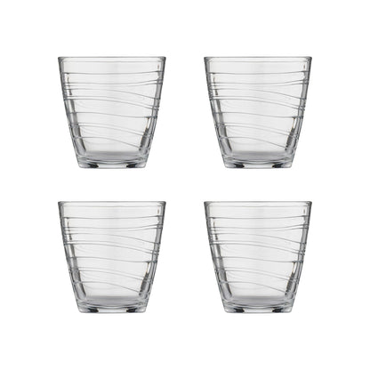Ravenhead Essentials Set of 4 x 30cl/10oz, Swirl Mixer Glasses Gift Boxed