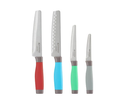 Viners Assure Colour Code Knife Block & Board Set