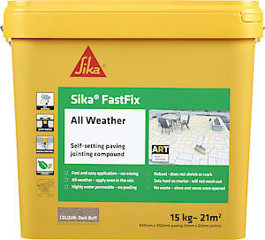 Sika FastFix All Weather Self-Setting Paving Jointing Compound | Ready to Use 15k | DARK BUFF