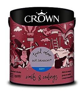 Crown Paints Matt Soft Blossom 2.5L