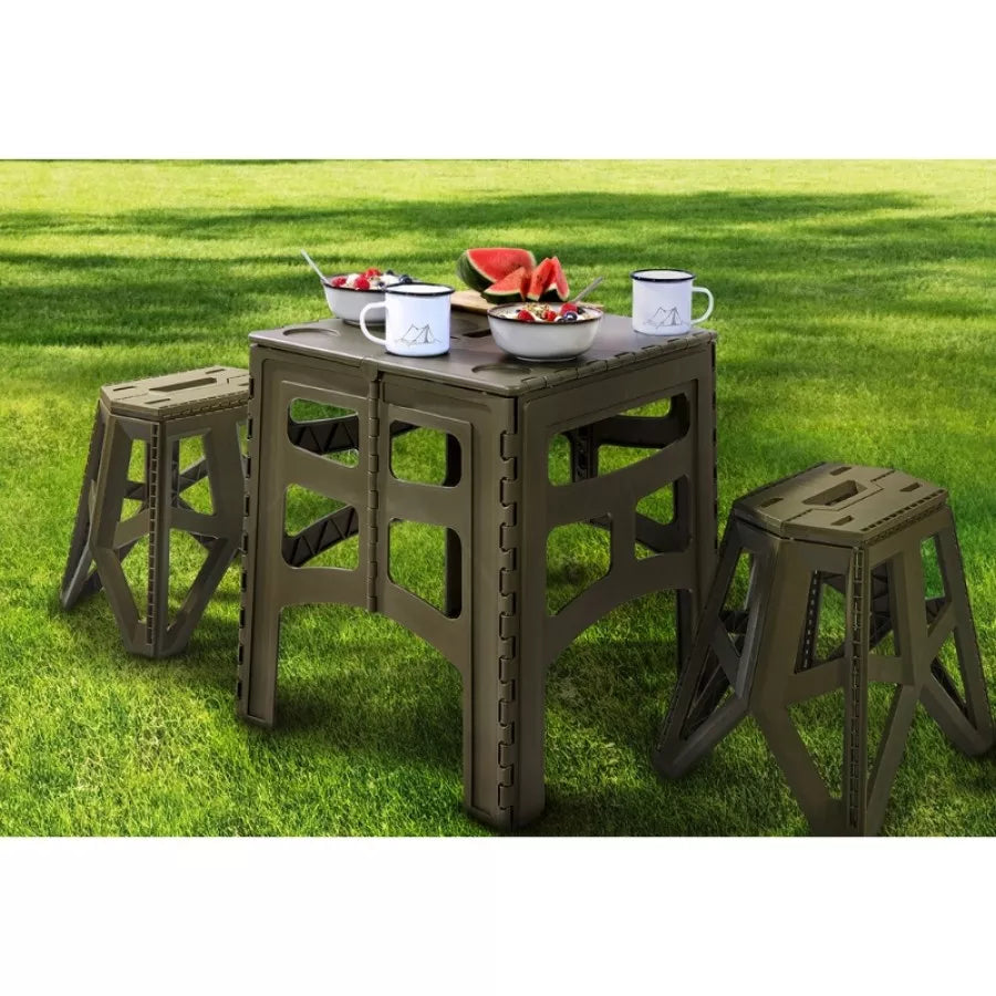 Keeeper Timo Folding Table | Olive Colour | 47 x 45 x 55 centimetres