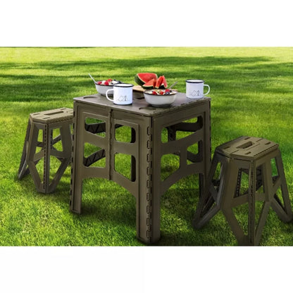 Keeeper Timo Folding Table | Olive Colour | 47 x 45 x 55 centimetres