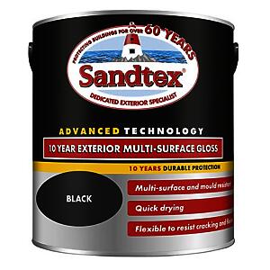 Sandtex 10Yr Ms Gls Black 2.5L