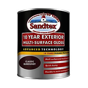 Sandtex 10Yr Ms Gls Cl Burg 750Ml