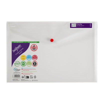 Snopake Polyfile Classic Foolscap Assorted (Pack of 5) 10087