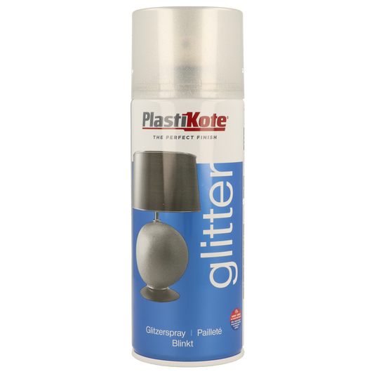 PlastiKote Glitter Effect Spray Paint | Silver | 400ml