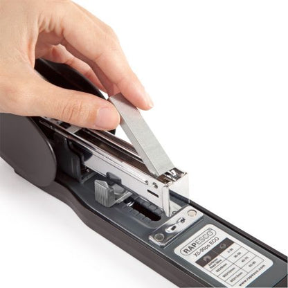 Rapesco Eco X5-90ps Heavy Duty Less Effort Stapler Black/Grey 1170