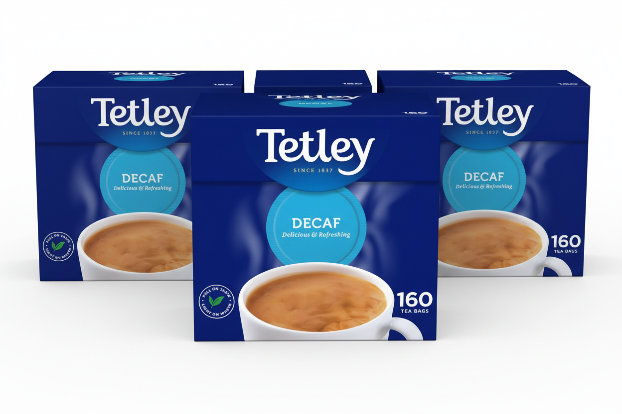 Tetley Decaffeinated Tea Bags 160's