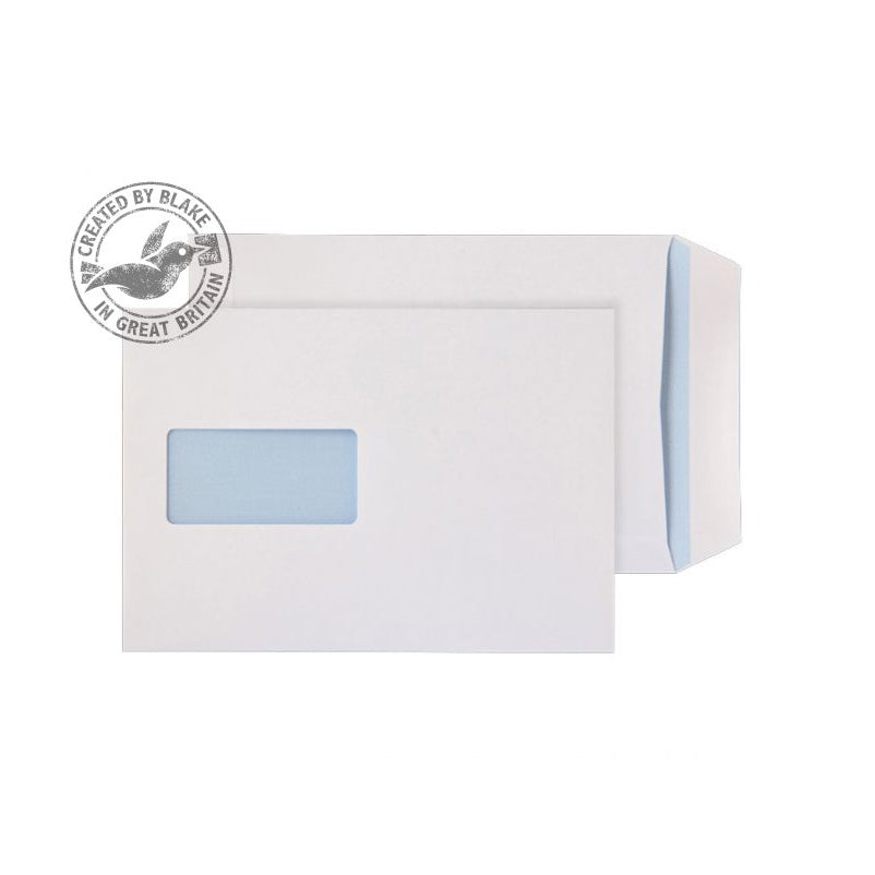 Blake PurelyEveryday C5 100gsm Peel & Seal White Window Envelopes (Pack of 500) - NWT FM SOLUTIONS