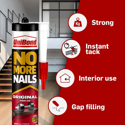 UniBond No More Nails Original White Grab adhesive Cartridge