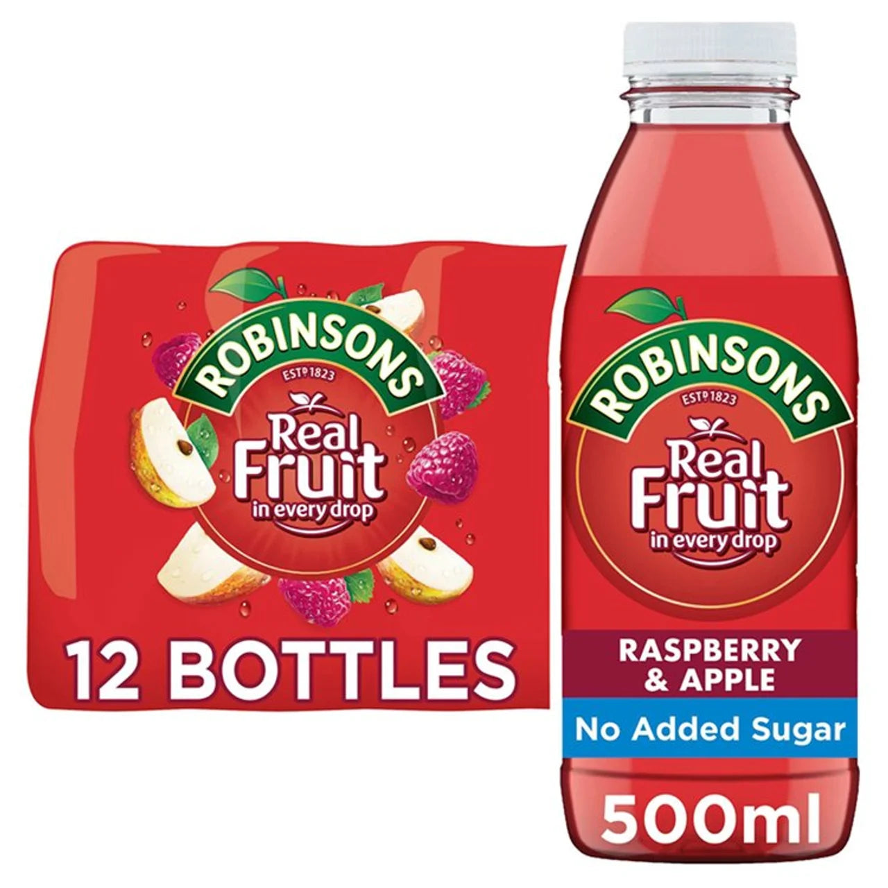 Robinsons RTD Raspberry & Apple Bottle 12 x 500ml