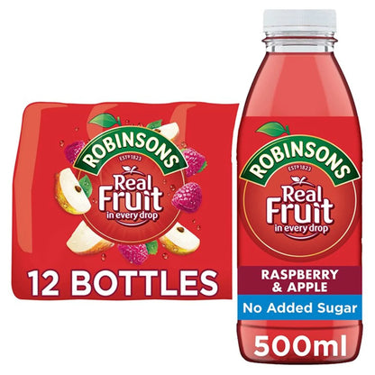 Robinsons RTD Raspberry & Apple Bottle 12 x 500ml