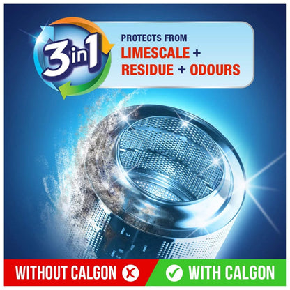 Calgon 4-in-1 Washing Machine Cleaner and Water Softener Tablets, 75's