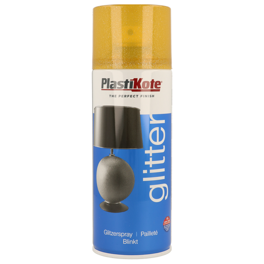 PlastiKote Glitter Effect Spray Paint | Gold | 400ml.