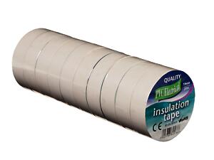 Utape Pvc Tape White X10 19Mmx20M