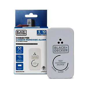BLACK+DECKER CONNECTED Carbon Monoxide Alarm and Detector | 10 Year Battery life