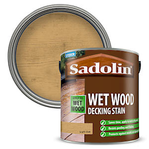 Sadolin Wet Wood Deck Stn Light Oak 2.5L