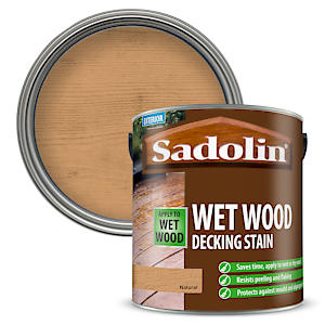 Sadolin Wet Wood Deck Stn Natural 2.5L