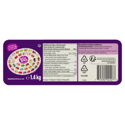 The Jelly Bean Factory Bean Tub | Gluten Free | 36 Flavour Mixed | 1 x 1.4kg Tub